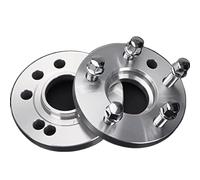 Vexilon 2Pieces 15/20mm Wheel Spacers Gasket PCD 4x108/5x108 CB 65.1 Spacer, for Peugeot, 206/307/308/3008/407/408/508/4008 Wheel Spacer(Black 2PCS 20MM SILVER)