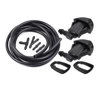 Vexilon 2X Front Windshield Wiper Washer Jet Nozzle Kit, for Jeep, Grand Cherokee, for Chevy, Malibu Pontiac, for DODGE, Durango Caravan Nitro Windshield Washer Nozzle(Nozzle and 2m Hose)