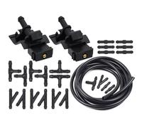Vexilon 2x Front Windshield Wiper Washer Spray Jet Nozzle, for TOYOTA, for Corolla, Altis Camry Auris Highlander Matrix 4Runner Avensis, for Lexus Windshield Washer Nozzle(With Regulator)