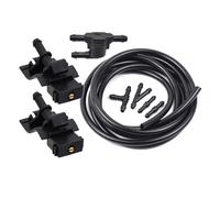 Vexilon 2x Front Windshield Wiper Washer Spray Jet Nozzle, for TOYOTA, for Corolla, Altis Camry Auris Highlander Matrix 4Runner Avensis, for Lexus Windshield Washer Nozzle(Valve and 2m Hose)