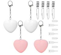 Vexilon 4-Piece Heart Bag Charms for Womens Handbags, USB-C Rechargeable Motion Sensor Handbag Light with Keychain, Light for Handbag for Purses and Wallets, Gift for Women and Girls