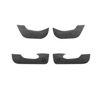 Vexilon 4Pcs Car Door Anti Kick Protection Pad Panel, for Tesla, Model 3, Model Y 2017-2023 Suede Auto Doors Anti-Dirty Trim Car Door Kick Pad(BLACK For Model Y And Logo)