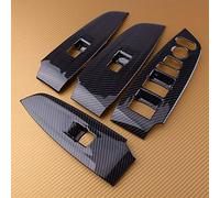 Vexilon 4Pcs/set Carbon Fiber Texture ABS Interior Door Window Lift Regulator Cover Trim Kit, for Accord, 2018 Car Door Trim Sticker