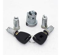 Vexilon 5pcs Complete Set Ignition Door Trunk Lock Barrel Cylinder with SIP22 Blade Keys, for Fiat, Doblo Cargo Punto Panda 2003-2016 Car Door Lock