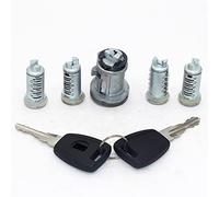 Vexilon 5pcs Complete Set Ignition Door Trunk Lock with GT15R Blade Keys Barrel Cylinder, for Fiat, Punto Panda Stilo 2001-2010 3040Z-10 Car Door Lock