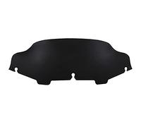 Vexilon 6" Wave Windshield Windscreen Fairing Wind Shield Screen Deflector, for Harley, Touring Electra Glide FLHT Street FLHX 96-13 Bike Clear Visor Shield(Black)