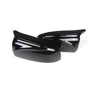 Vexilon A Pair Carbon Fiber ABS Mirror Cover X5 X6 Car Side Rearview Cap Replacement, for, E70 E71 2007-2013 Not X5M X6M Paintable Side Mirror Cover(Glossy Black)