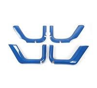 Vexilon ABS 2/4 Door Car Interior Storage Net String Bag Decoration Cover, for Jeep, Wrangler JK 2011+ Accessories Styling Car Door Trim Sticker(Blue 4 door)