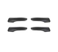 Vexilon ABS Car Inner Door Handle Decoration Cover Stickers, for DODGE, Charger 2015+ Accessories, Interior Mouldings Car Door Trim Sticker(Carbon fiber black)
