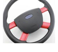Vexilon ABS Car Steering Wheel Panel Decoration Cover Sequins Trim Sticker, for Ford, For Focus MK2 2 2005-2012, Stickers Accessories Car Sticker(Red 4pc)