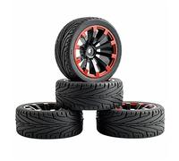 Vexilon ABS Wheel Rubber Tire Rim, for HSP, for HPI, 1:10 On-Road Car RC 601A-8010 Mini Tyre