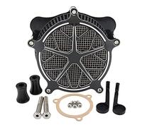 Vexilon Air Cleaner Kit, for Harley, Touring Intake Filter Electra Glide Road King Tri 2008-2016 Dyna Fat Bob Softail 2016-2017 Motorcycle Air Filter Replacement(B)