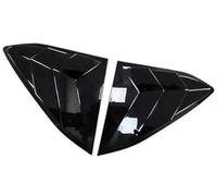 Vexilon Car Rear Louver Window Cover Trim Sticker, for Chevrolet, Corvette C8, 2020-2023 Side Shutter Vent Scoop ABS Carbon Fiber Rear Window Louver Cover Trim(BLACK Gloss Black)
