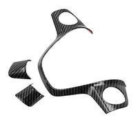 Vexilon Car-styling Steering Wheel Decoration Cover Sticker, For Ford, For Focus 3 Mk3 2012-2014, For Kuga 2013-2015, Auto Accessories Car Sticker(Carbon 3pcs)
