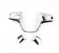 Vexilon Car Styling Steering Wheel Trim Cover Sticker Decoration Case, For Ford, For Focus 3 MK3 2012-2014, For KUGA 2013-2015 Car Sticker(B Type Chrome 3pcs)