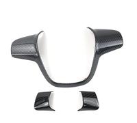 Vexilon Car Styling Steering Wheel Trim Cover Sticker Decoration Case, for Ford, for Focus 3 MK3 Sedan Hatchback 2012-2014, for KUGA 13-2015 Car Sticker(A Type Carbon 3pcs)