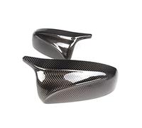 Vexilon Carbon Fiber ABS 2x Mirror Cover X5 X6 Car Side Rearview Cap Shell Replacement, for, E70 E71 2007-2013 Not X5M X6M Paintable Side Mirror Cover(Carbon Fiber Look)