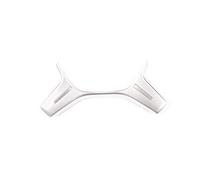 Vexilon Carbon Fiber Car ABS Steering Wheel Decoration Trim, For Mercedes-Benz, For C Class W204 C180 C200 2011-13 E ML GL W212 X166 W166 Steering Wheel Sticker(Silver)