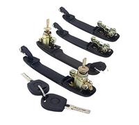 Vexilon Complete Set 4PCS Front Rear Left Right Door Handle with Lock Barrel, for VW, for Sharan, 1995-2010 33MM PIN Length Car Door Lock