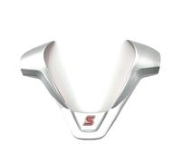 Vexilon for Ford, for Fiesta MK7, for Ecosport, for Figo, for B-MAX, for KA+, Courier Car Accessories Steering Wheel Cover Trim Decorative Refit Sticker Car Sticker(A Silver Matte)