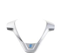 Vexilon for Ford, for New Fiesta MK7, for Ecosport, for Figo, for B-MAX, for KA+, Car Styling Accessories Steering Wheel Cover Trim Decorative Sticker Car Sticker(Matte Silver Blue)