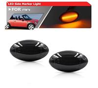 Vexilon For MINI Cooper, for R50 R53 2002-2006 R52 2004-2008 Smoked Amber Led Side Marker Lights 63137166013 63137166014 72606919711 Side Marker Light(Smoked)