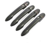 Vexilon for Renault, Scenic III Grand Scenic/Scenic XMOD 2010-2016 Carbon Fiber Car Door Handle Cover Trim Styling Accessories Car Door Handle Cover(Black 4dr No Key 1 Button)