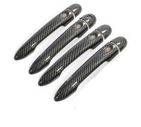 Vexilon for Renault, Scenic III Grand Scenic/Scenic XMOD 2010-2016 Carbon Fiber Car Door Handle Cover Trim Styling Accessories Car Door Handle Cover(Black 4dr 1 Key 4 Buttons)
