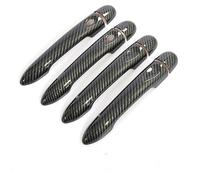 Vexilon for Renault, Scenic III Grand Scenic/Scenic XMOD 2010-2016 Carbon Fiber Car Door Handle Cover Trim Styling Accessories Car Door Handle Cover(Black 4dr No Key 2 Buttons)