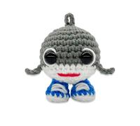 Vexilon Funny Crochet Shark, Handmade Cute Knitted Shark Ornament, Display and Decoration, Unique Sharks Gifts for Friends Family