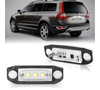 Vexilon LED Number Plate Light, for VOLVO, S80 V70 XC60 XC70 XC90 V50 S40 C30, Cool White License Lamp, Canbus Design Error Free Led, 2835 SMD, 2PCS Automotive Number Plate Light