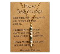 Vexilon New Beginnings Gifts, Healing Crystals and Stones Necklace for Women, Spiritual Crystal Necklace New Job Gifts for Off To College, Birthday, Going Away, Promotion and New Job