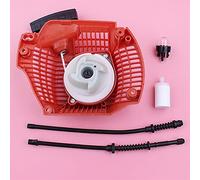 Vexilon Recoil Rewind Pull Starter Fuel Filter Return Line Primer Bulb Chainsaw Replace Spare Tool Part, for Husqvarna, 435 435E 440 440E Chainsaw Recoil Pull Starter Replacement