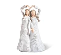 Vexilon Resin Sisters Figurines, Sister Birthday Gifts for Christmas Birthday, Friend Gifts for Women, Love My Sisters Friends Forever, Creative Unique Figurines Home Decor for Living Room Office