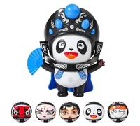 Vexilon Sichuan Opera Face Changing Panda Doll Mask Shifting Puppet Decoration Decorative Ornament Toys with 5 Unique Faces Hangin Panda Doll with Lanyard Personalized Bag Charms