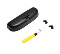 Vexilon Upgrade Glasses Case, for Skoda, for Karoq, for KODIAQ, 2017 2018 2019 2020 2021 Car Sunglasses Holder Storage Box Car Sunglasses Holder(Black)