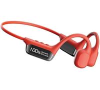 vexl Bone Conduction Headphones,IPX8 Professional Waterproofing. (Red.)