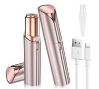 Vexloria Facial Hair Remover for Women, Face Hair Trimmer, Rechargeable Women's Facial Shaver, Painless Lady Shavers for Women for Face Hair, Upper Lips, Peach Fuzz, Bikini Body-Pink