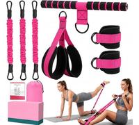 Vexloria Multi-Functional Pedal Resistance Band, Adjustable Foot Pedal Resistance Band with Handle, 3 Adjustable Elastic Fitness Bands Made, Suitable for Abdominal, Waist, Arm, and Leg Workouts PVS1