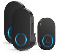 Vexloria Wireless Doorbell with Receiver, 150M Long Range Door Bells Battery Operated, Door Chime kit with 60 Melodies, 4 Volume Levels, LED Flash-White