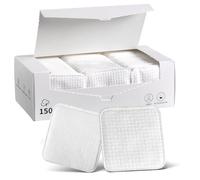 Vexlytra Large Cotton Pads for Face, Soft & Lint-Free Cotton Squares with Pressed Seam Design, Durable Cotton Rounds for Facial Cleansing and Makeup Removal, Gentle on Sensitive Skin & Eyes (2, white)