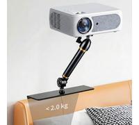 VexNook Home Projector Stand for Bed and Sofa - Fixed Height 20cm, Invisible Installation, Angle Adjustble Bed Sofa Projector Mount, Compatible with 99% Projectors, XGIMI, Nebula, Epson and More