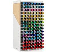VexNook Wooden Marker Storage Rack for 120 Markers - Efficient Desktop Pen Storage Organiser for Kids, Suitable for Various Markers, Watercolour Brushes, Pens and Color Pencils