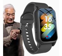 Vexorium Fall Detection Smart Watch for Seniors with SOS Emergency Call, GPS Tracker Bracelet for Elderly, Life Alert Device for Dementia and Alzheimer's,Black