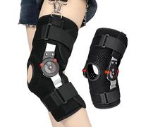 Vexorium Hinged Knee Brace, Adjustable Post Op Knee Orthosis Immobiliser Leg Stabilizers for Meniscus Tear, Arthritis, ACL, PCL, Osteoarthritis, Orthopedic Rehab,L