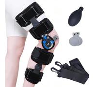 Vexorium Hinged Knee Brace ROM, Post Op Knee Immobiliser Orthosis Adjustable Length& Angle Leg Stabilizers for Meniscus Tear, Arthritis, ACL, PCL, Osteoarthritis, Orthopedic Rehab for Adult,Right