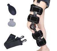 Vexorium Knee Brace ROM, Hinged Post Op Knee Immobiliser Orthosis Adjustable Length& Angle Leg Stabilizers for Meniscus Tear, Arthritis, ACL, PCL, Osteoarthritis, Orthopedic Rehab, Adult,Left
