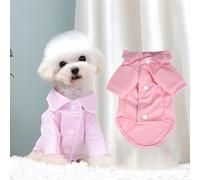 Vexorium Pet French Bulldog Pajamas Clothes Fashion Pets Dogs Cats Clothing Chihuahua Puppy Outfit Small Medium Dogs Costume Pet Clothes,Pink,XS