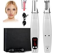 Vexorium Picosecond Laser Pen Blue/Red Light Therapy Spot Remover Machine Skin Care Beauty Device with 9 Gears, 4 Levels for Skin Tags Tattoo Freckles Pigmentation Scars with Glasses,Red
