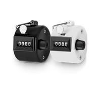 Vexorlian 2-Pack Handheld 4-Digit Tally Counter, Mechanical Clicker for Knitting, People, Lap, Fishing, Lap Counting & More